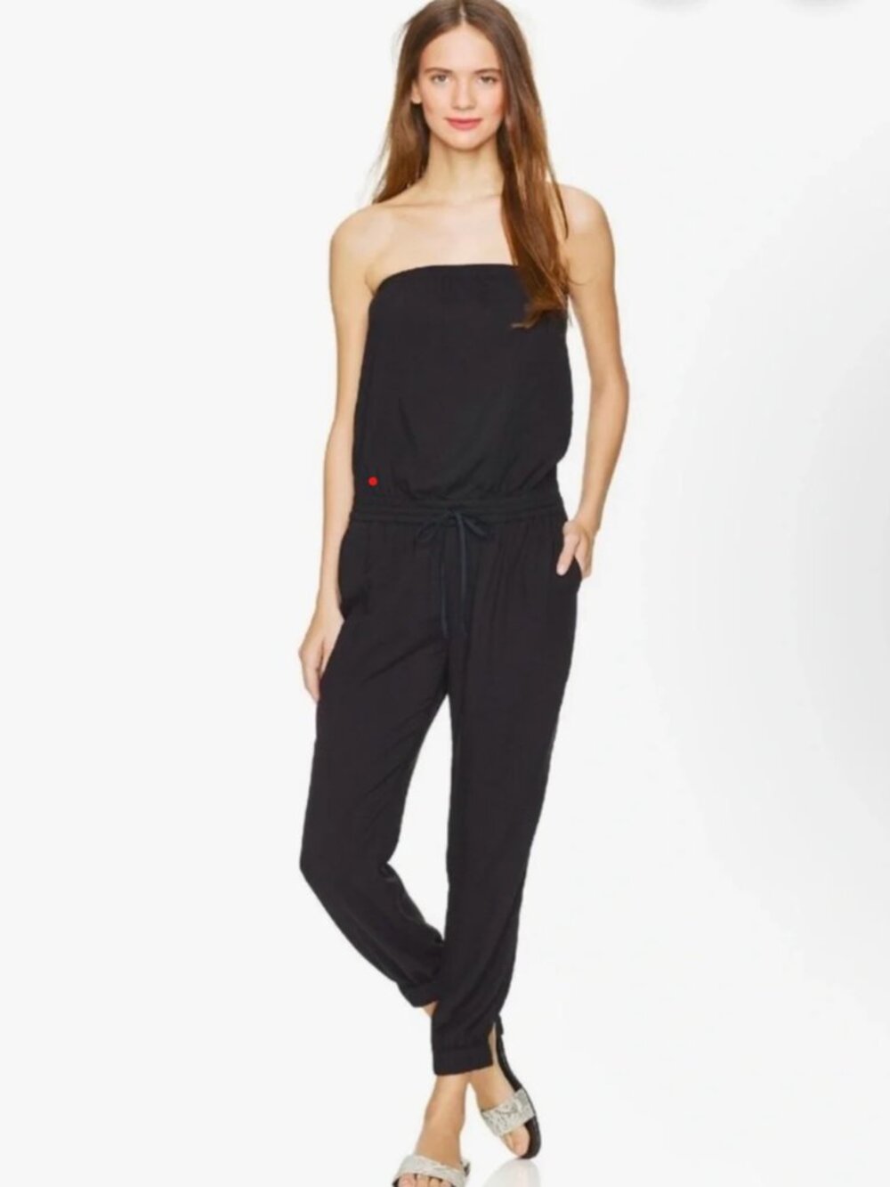 Aritzia Talula Strapless Jumpsuit, Black, size M
